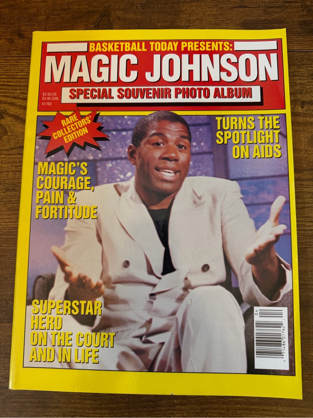 Vintage 1991 Magic Johnson Special Souvenir Photo Album Basketball Today Lakers